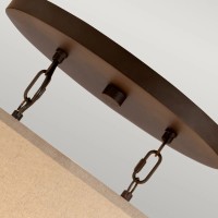 Lampa wyspowa Taiko - 5 źródeł światła - Postarzany brąz