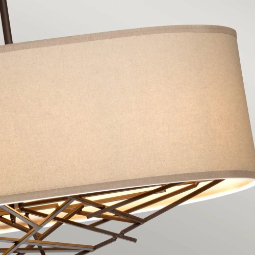 Lampa wyspowa Taiko - 5 źródeł światła - Postarzany brąz