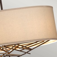 Lampa wyspowa Taiko - 5 źródeł światła - Postarzany brąz