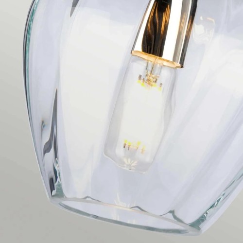 Lampa wisząca Tiber - 1 źródło światła - Polerowany nikiel