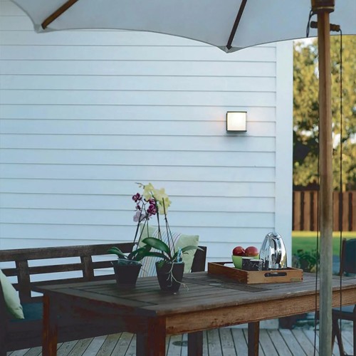 Latarnia naścienna Torsten - 1 źródło światła - Grafitowy