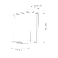 Duża latarnia naścienna Torsten - 1 źródło światła - Grafitowy