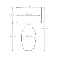 Mała lampa stołowa Victor - 1 źródło światła - Kremowy