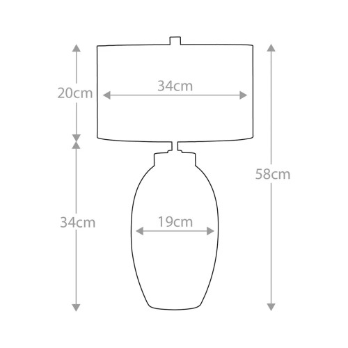 Mała lampa stołowa Victor - 1 źródło światła - Czerwony
