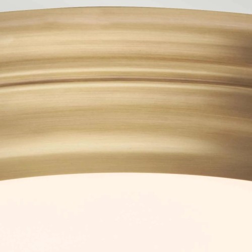 Plafon LED Welland - Postarzany mosiądz