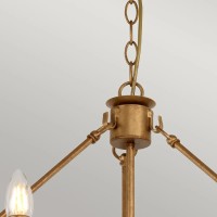 Żyrandol Windsor - 12 źródeł światła - Złota patyna