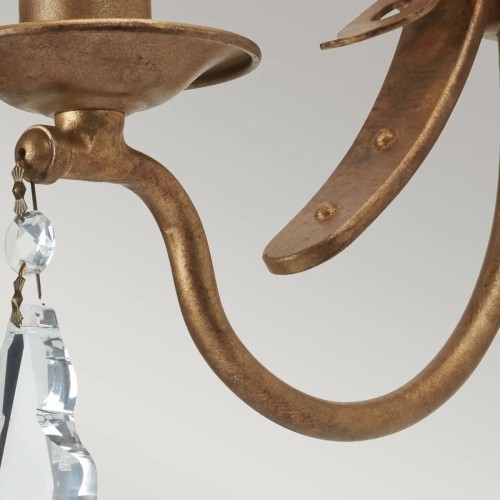 Kinkiet Windsor - 1 źródło światła - Złota patyna