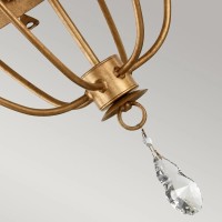 Żyrandol Windsor - 6 źródeł światła - Złota patyna