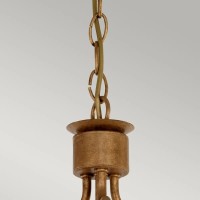 Półplafon Windsor - 3 źródła światła - Złota patyna