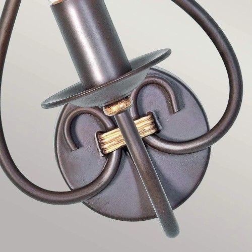 Kinkiet Windermere - 1 źródło światła - Rdzawy, złoty