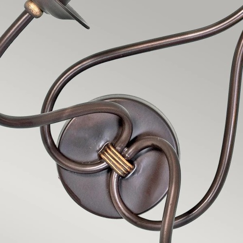 Kinkiet Windermere - 2 źródła światła - Rdzawy, złoty