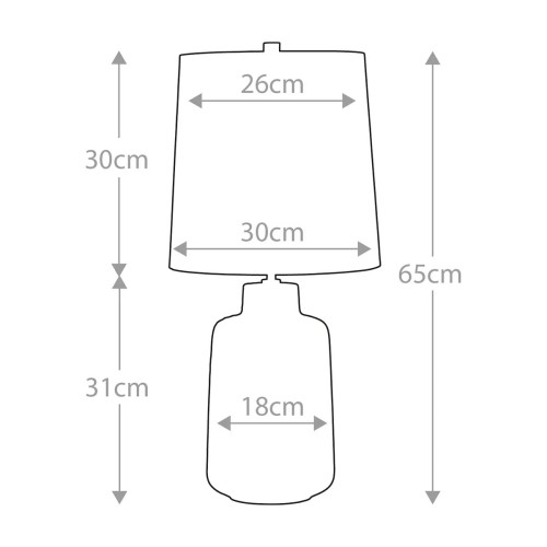Lampa stołowa Woolwich - 1 źródło światła - Teksturowany grafit