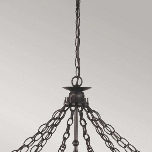 Żyrandol Warwick - 12 źródeł światła - Grafitowy