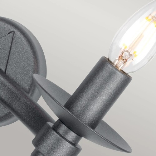 Kinkiet Warwick - 2 źródła światła - Grafitowy