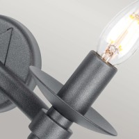 Kinkiet Warwick - 2 źródła światła - Grafitowy