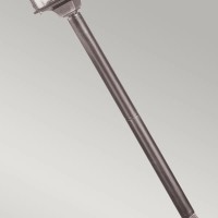 Latarnia słupkowa Wexford - 1 źródło światła - Czarny, srebrny