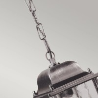 Latarnia wisząca Wexford - 1 źródło światła - Czarny, srebrny