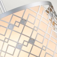 Mała lampa wisząca Ziggy - 1 źródło światła - Lakierowany srebrny