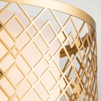 Średni plafon Ziggy - 2 źródła światła - Lakierowane złoto