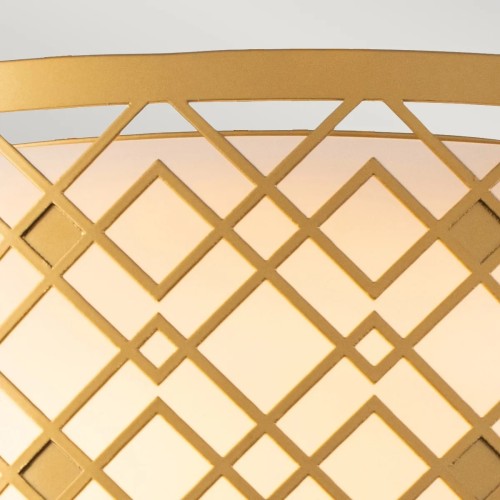 Średni plafon Ziggy - 2 źródła światła - Lakierowane złoto