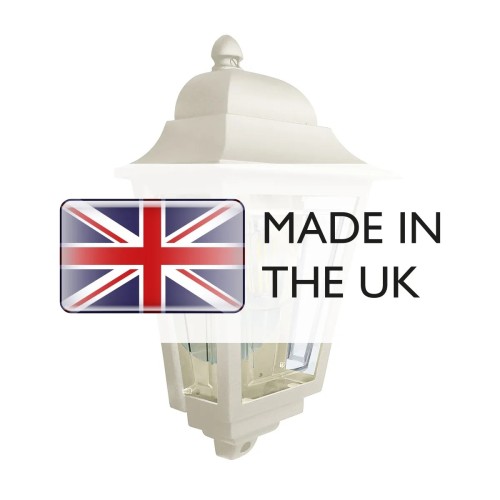 Latarnia naścienna Deco Lane - 1 źródło światła - Kremowy