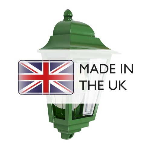 Latarnia naścienna Deco Lane - 1 źródło światła - Zielony