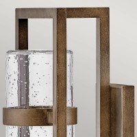 Latarnia naścienna Cordillera - 1 źródło światła - Patynowany brąz