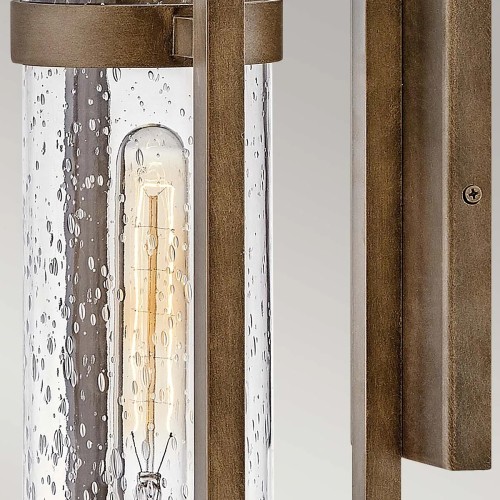 Latarnia naścienna Cordillera - 1 źródło światła - Patynowany brąz