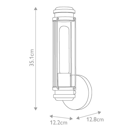 Kinkiet Masthead - 1 źródło światła - Polerowany chrom
