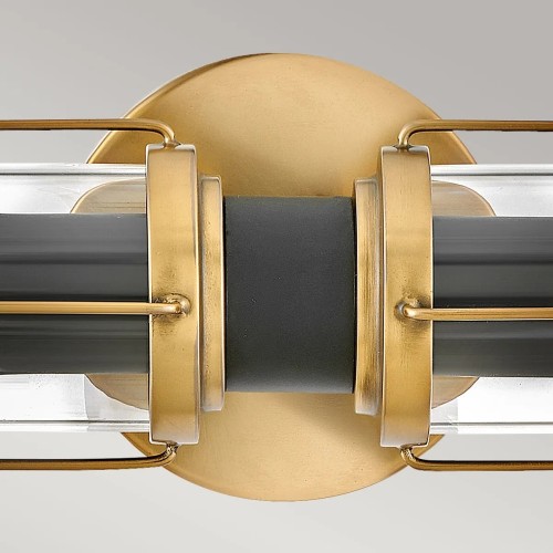 Kinkiet Masthead - 2 źródła światła - Klasyczny mosiądz