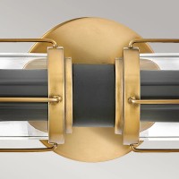 Kinkiet Masthead - 2 źródła światła - Klasyczny mosiądz