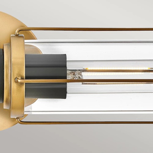 Kinkiet Masthead - 2 źródła światła - Klasyczny mosiądz