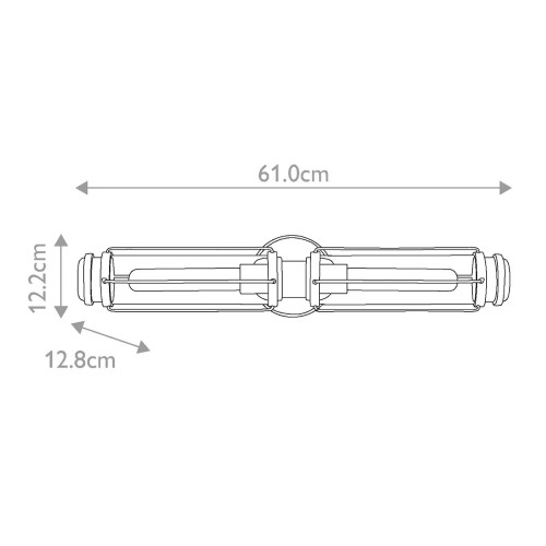 Kinkiet Masthead - 2 źródła światła - Polerowany chrom