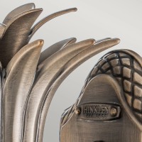 Mała latarnia naścienna Plantation - 1 źródło światła - Patynowany brąz