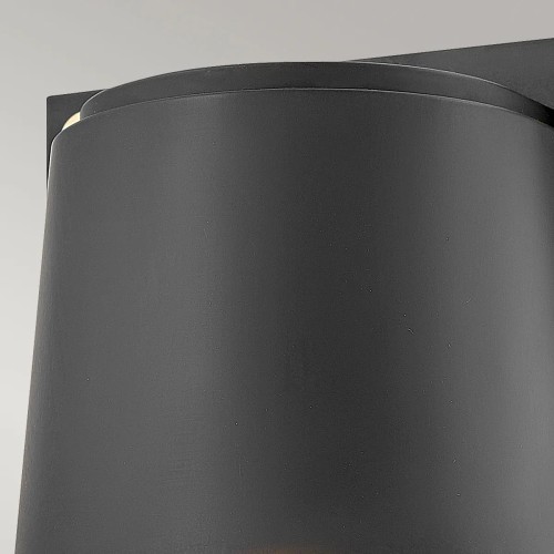 Mała latarnia naścienna Scout - 1 źródło światła - Czarny