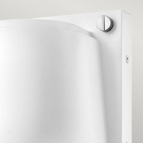 Mała latarnia naścienna Scout - 1 źródło światła - Satynowa biel