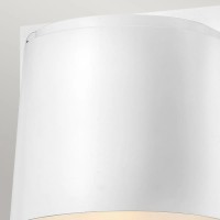 Mała latarnia naścienna Scout - 1 źródło światła - Satynowa biel