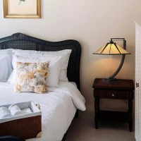 Lampa stołowa Pomeroy - 1 źródło światła - Western brąz