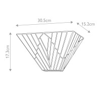 Kinkiet Alderley - 2 źródła światła - Vintage brąz