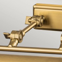 Duża obrazówka Winchfield - 4 źródła światła - Postarzany mosiądz