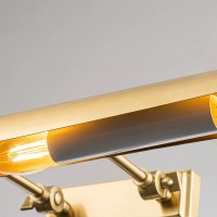 Duża obrazówka Winchfield - 4 źródła światła - Postarzany mosiądz