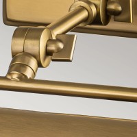 Średnia obrazówka Winchfield - 2 źródła światła - Postarzany mosiądz