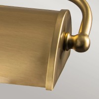 Średnia obrazówka Winchfield - 2 źródła światła - Postarzany mosiądz