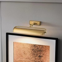 Średnia obrazówka Winchfield - 2 źródła światła - Postarzany mosiądz