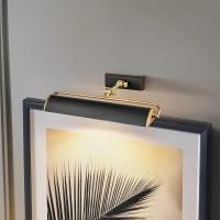 Średnia obrazówka Winchfield - 2 źródła światła - Postarzany mosiądz, matowa czerń