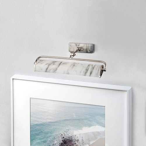 Średnia obrazówka Winchfield - 2 źródła światła - Polerowany nikiel