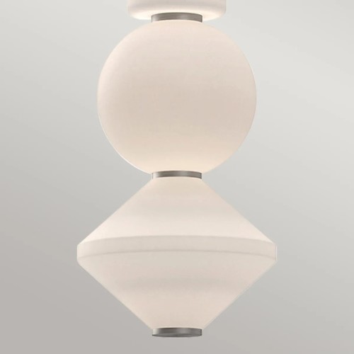 Lampa wisząca LED Bijou - Szczotkowany nikiel