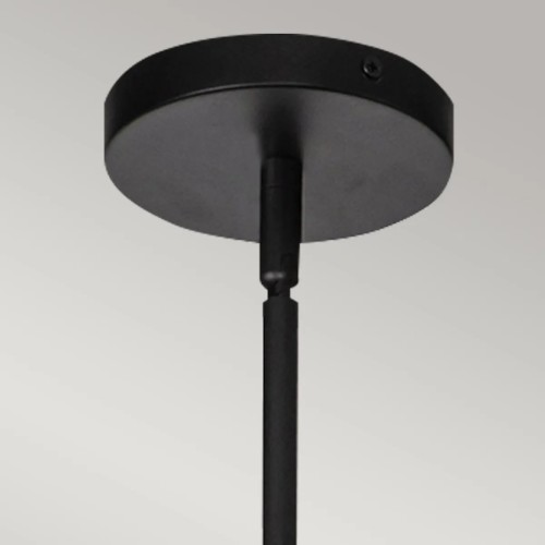 Duża lampa wisząca Daphne - 1 źródło światła - Matowa czerń