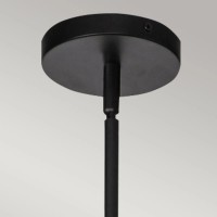 Duża lampa wisząca Daphne - 1 źródło światła - Matowa czerń