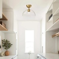 Półplafon Jude - 1 źródło światła - Szczotkowane złoto